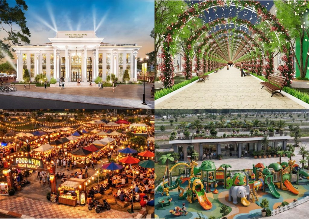 Các tiện ích nội khu tại dự án Alana City đang dần hoàn thiện