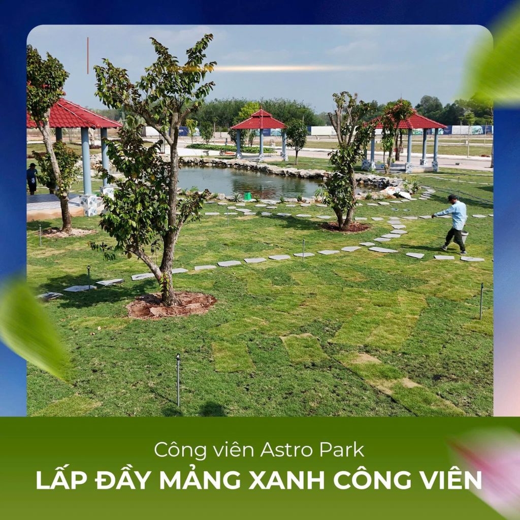 Công viên Astro Park mang đến mảng xanh lớn cho cư dân lựa chọn ở thực khu đô thị Bắc Sài Gòn