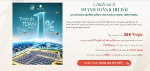Dự án Khu đô thị Bắc Sài Gòn cung cấp cho khách hàng chính sách thanh toán linh hoạt