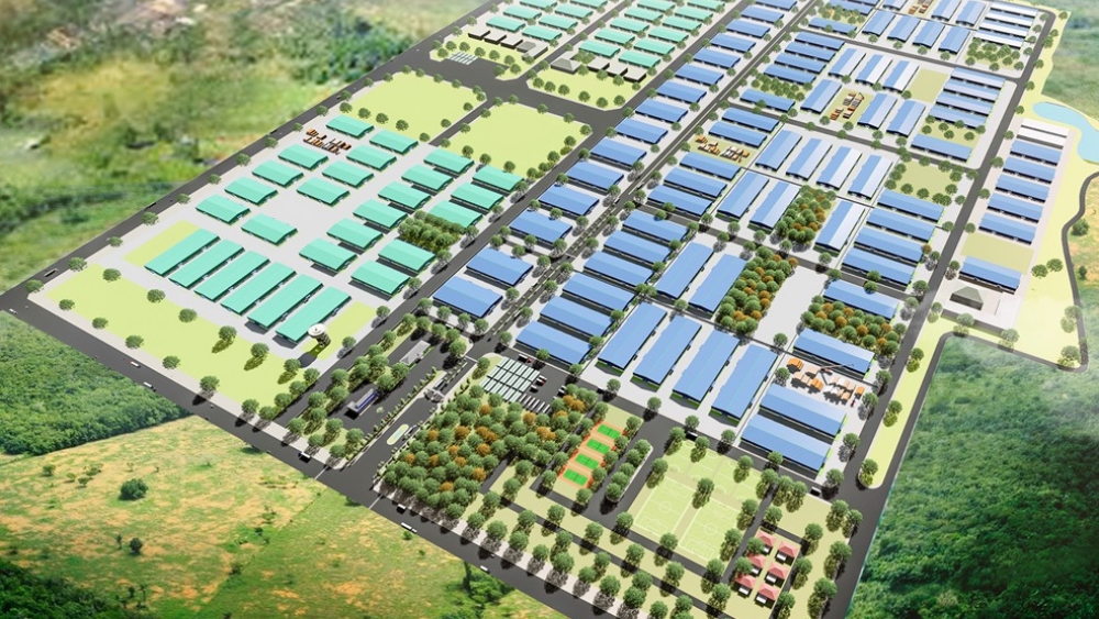 KCN Tam Lập và KCN Vĩnh Lập năm dọc theo trục đường ĐT741