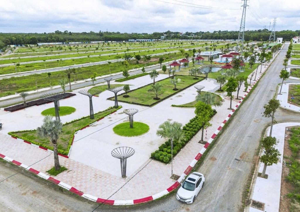 Tiện ích công viên xanh mát tại dự án Alana City Bình Dương