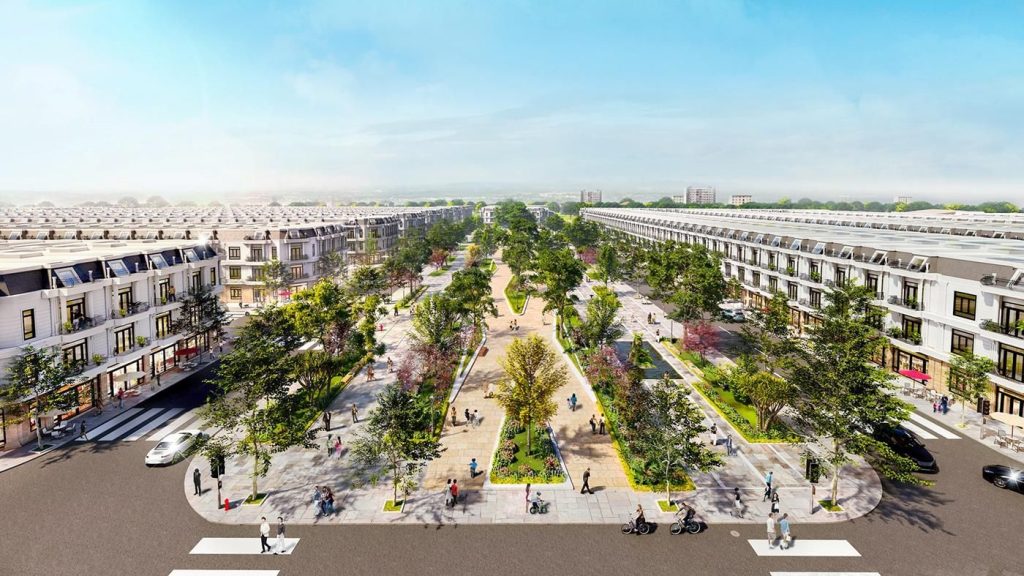 Toàn cảnh hạ tầng hoàn thiện tại khu đô thị Phương Trường An 6